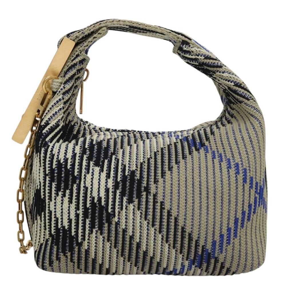 Burberry Mini Peg Travel Bag Chain Handbag Gray